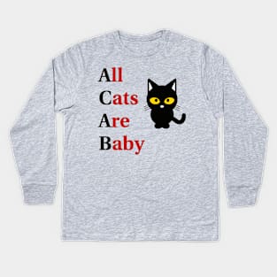 All Cats Are Baby (ACAB) Kids Long Sleeve T-Shirt